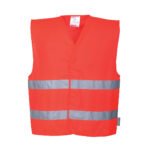 C474 Portwest - Γιλέκο Εργασίας Ανακλαστικό Δύο Οριζόντιες Λωρίδες - Image 3