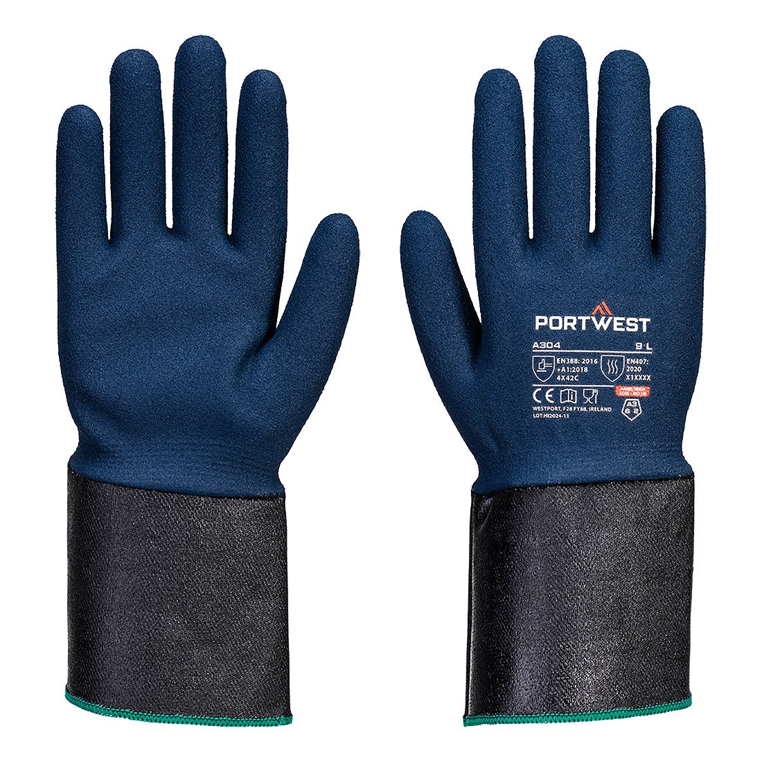 Γάντι Grip C13 Γάντι με Αφρό Νιτριλίου με Μακριά Μανσέτα Portwest A304
