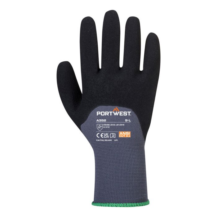 A352 Portwest – Γάντι Νιτριλίου Grip 15 με 3/4 Επίστρωση Sandy - Image 2