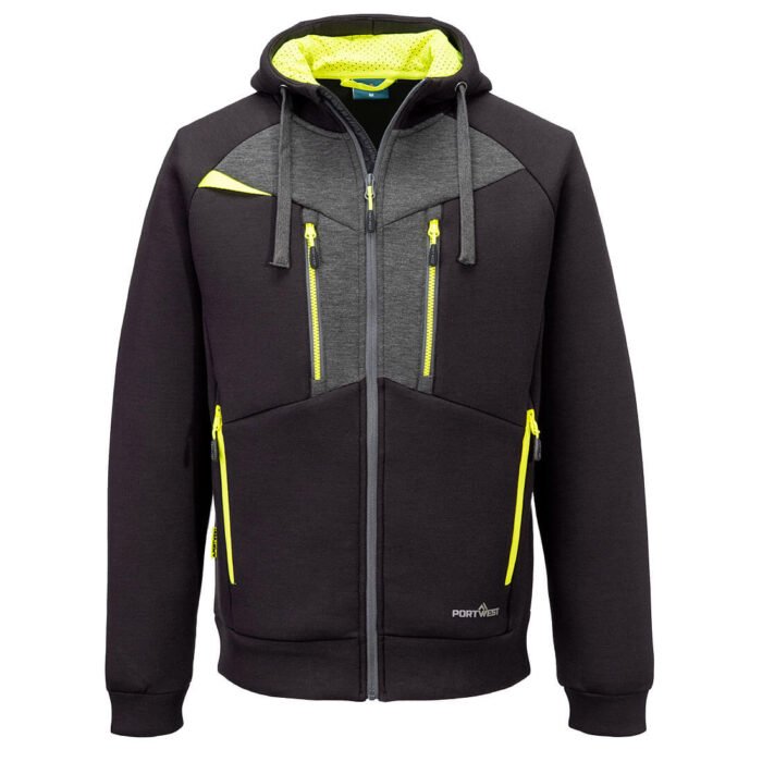 DX472 Portwest – Ζακέτα Εργασίας DX4 Zipped Hoodie με Τεχνικό Ύφασμα και Εργονομικό Σχεδιασμό - Image 3