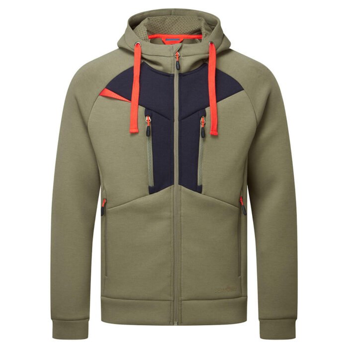DX472 Portwest – Ζακέτα Εργασίας DX4 Zipped Hoodie με Τεχνικό Ύφασμα και Εργονομικό Σχεδιασμό - Image 9