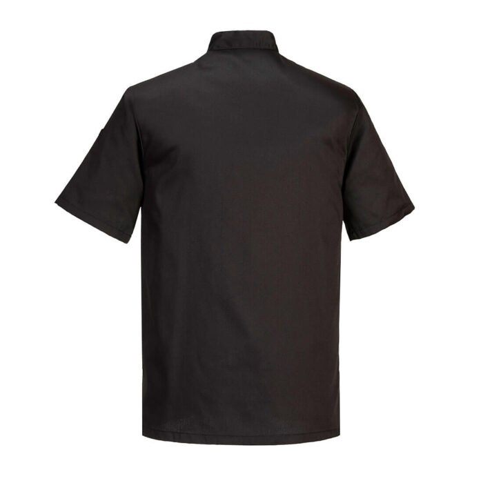 C734 Portwest - Κοντομάνικο Σακάκι Σεφ Ανθεκτικό Ύφασμα και Αντιστρέψιμο Κούμπωμα - Image 2