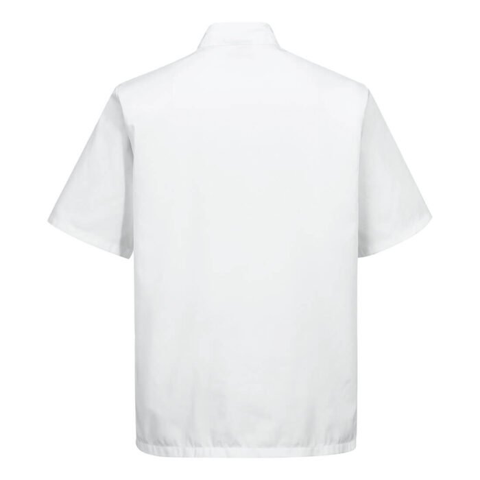 C734 Portwest - Κοντομάνικο Σακάκι Σεφ Ανθεκτικό Ύφασμα και Αντιστρέψιμο Κούμπωμα - Image 4