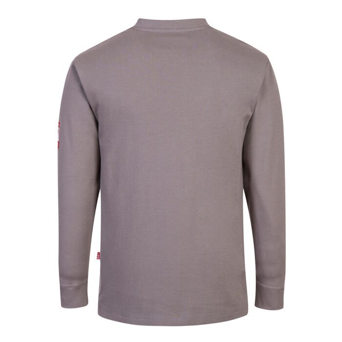 FR32 Portwest – Bizflame Knit Αντιφλογιστική Μακρυμάνικη Μπλούζα Henley - Image 2