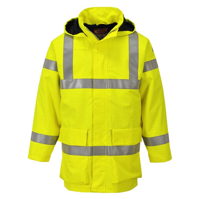 S774 Portwest - Bizflame Rain Hi-Vis FR Αδιάβροχο Μπουφάν Υψηλής Ορατότητας - Image 2