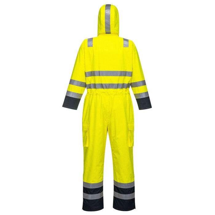 S775 Portwest - Bizflame Rain Hi-Vis Contrast FR Αδιάβροχη Φόρμα Εργασίας - Image 2