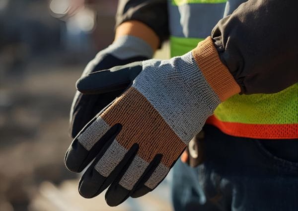 Χειμερινα γάντια εργασία φορεμένα