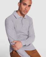 ESTRELLA L/S 6635 Roly – Βαμβακερό Μακρυμάνικο Polo Piqué 220 gsm - Image 3