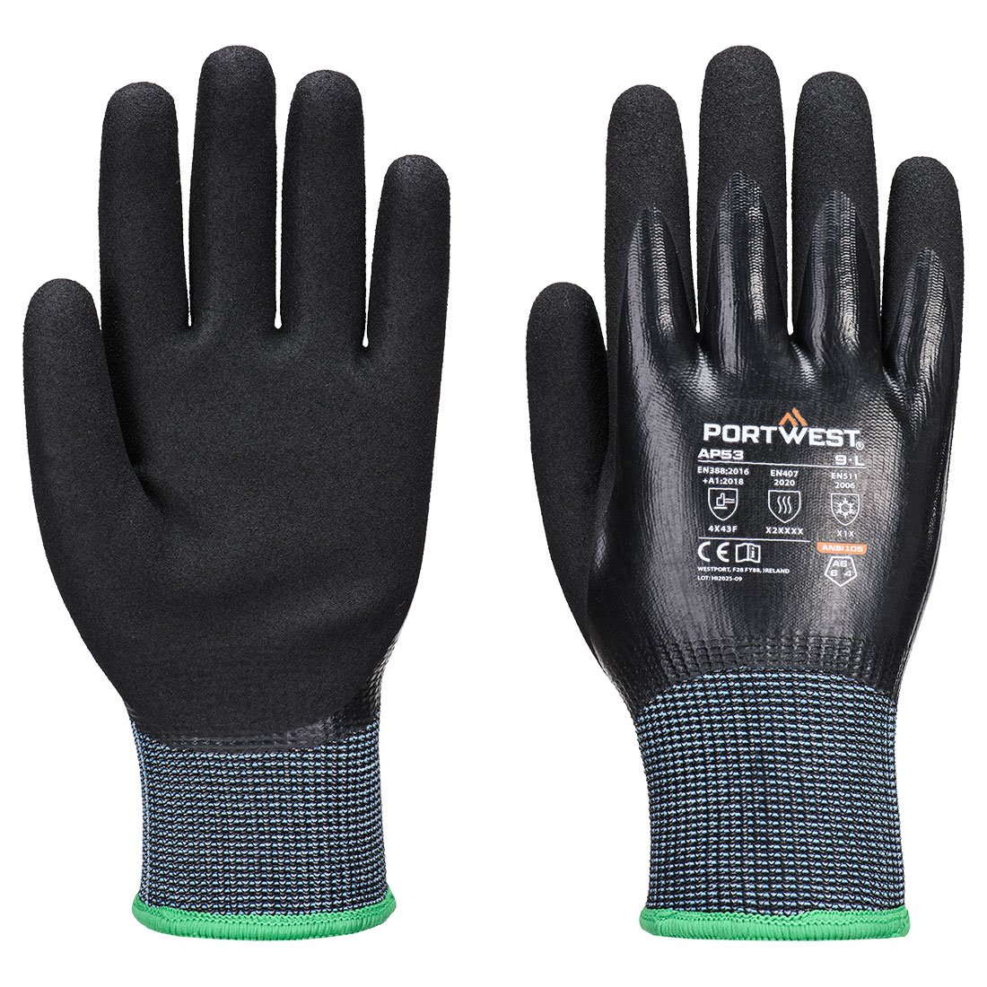 Cold F15 Nitrile Aqua Cut Glove Portwest AP53