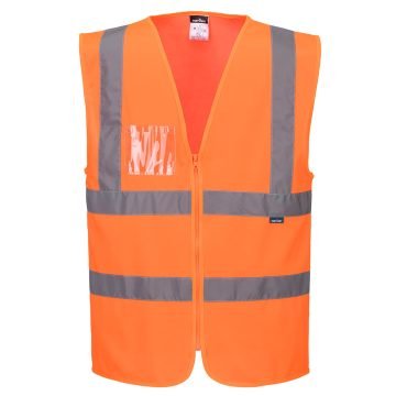 Hi-Vis Zipped Band and Brace Vest Portwest C371