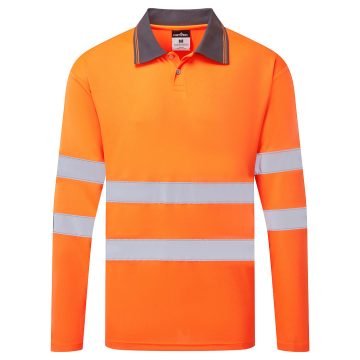 ES1 Essential Hi-Vis Polo Shirt L/S Portwest ES277