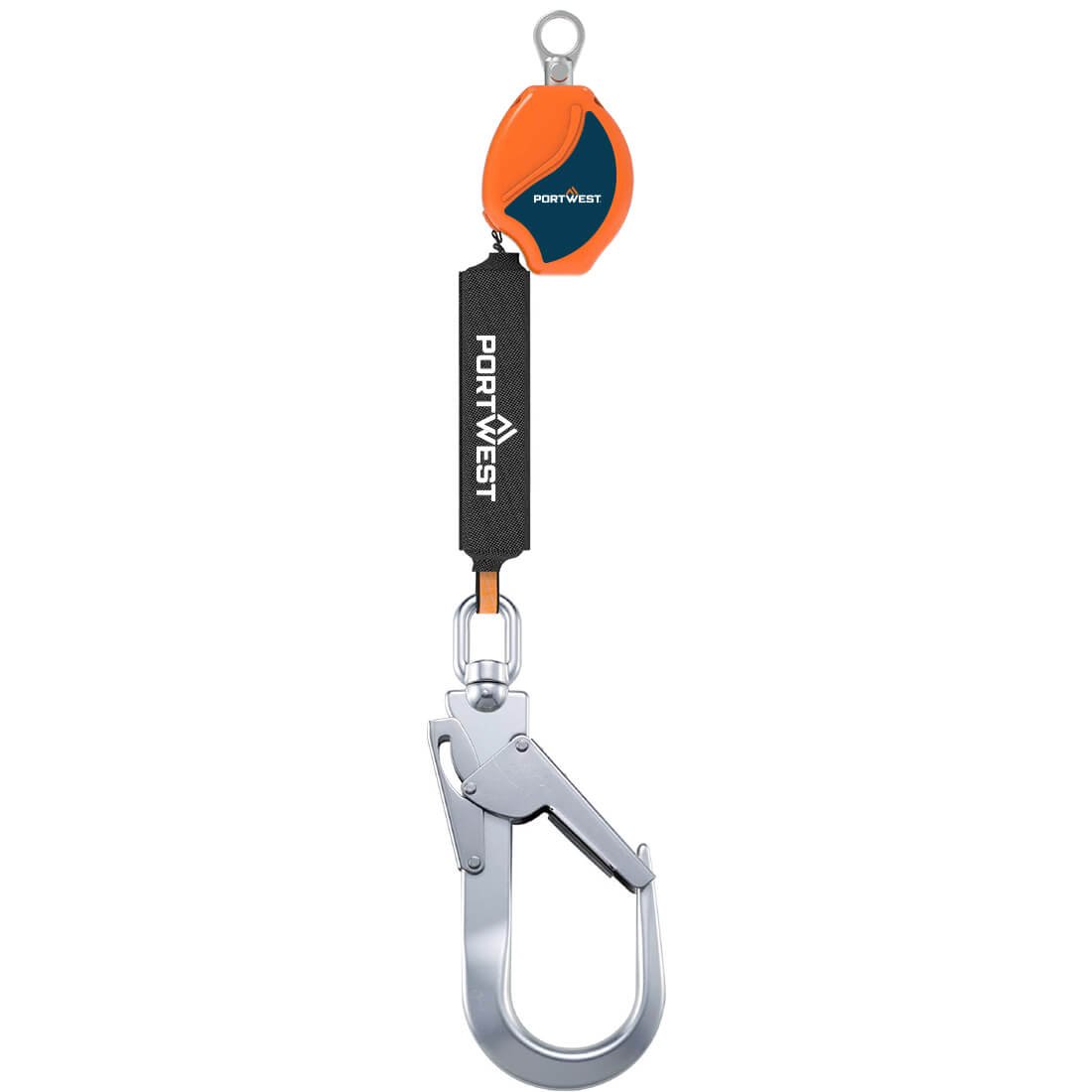Lifeline ιμάντας με Αυτόματη Ανάκληση 2μ, 140kg Portwest FP80 – Orange/Black, R