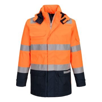 Μπουφάν Αδιάβροχο Bizflame + Ελαφρύ Ανακλαστικό Arc Portwest FR605