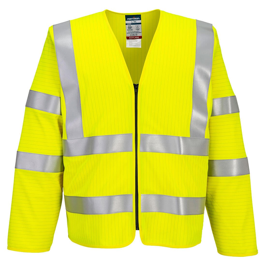 Γιλέκο με μακρύ μανίκι και φερμουάρ Bizflame Hi-Vis FR Portwest FR616