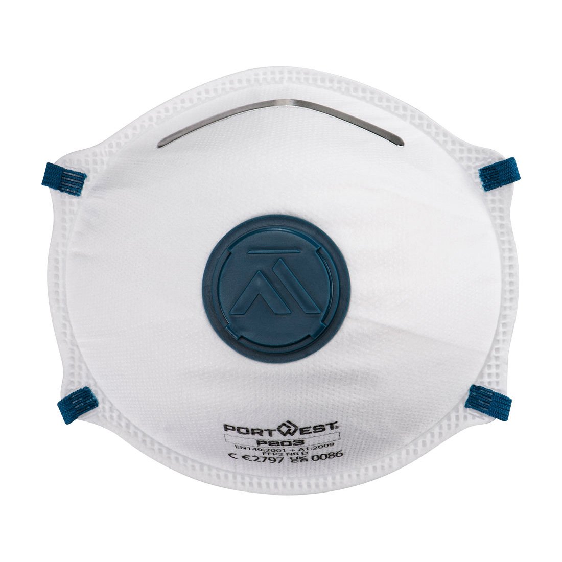 FFP2 Μάσκα Dolomite με Βαλβίδα Portwest P203 – White, R