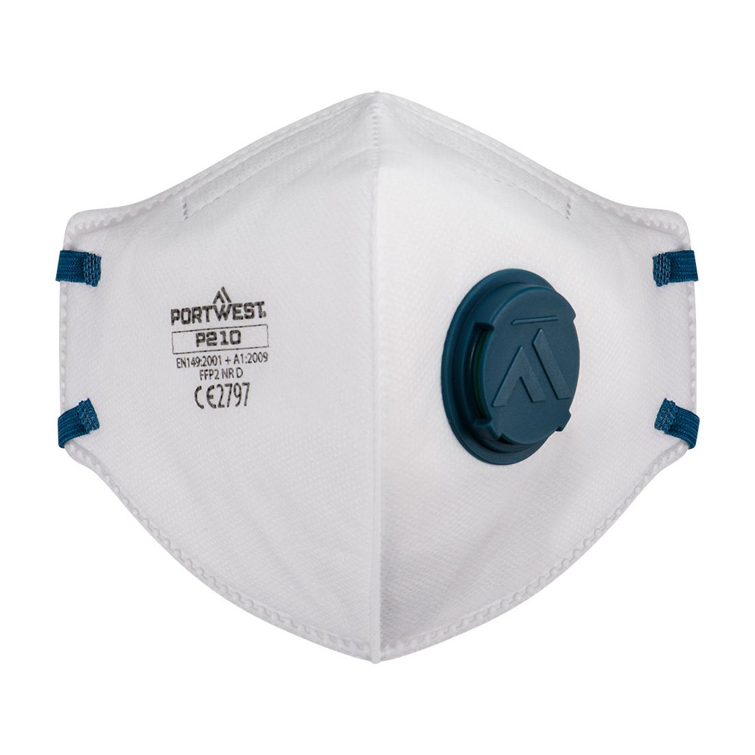 Μάσκα Dolomite Αναδιπλούμενη με Βαλβίδα FFP2 (Πκτ3) Portwest P210 – White, R