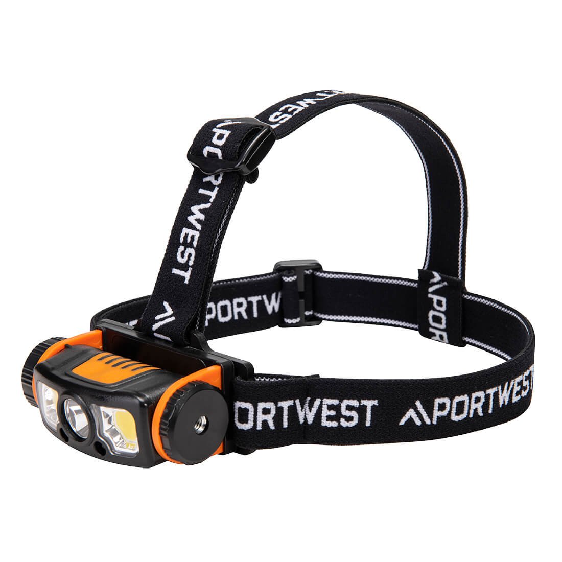 Φακός κεφαλής USB με αισθητήρα κίνησης LED Portwest PA76 – Black/Orange, R