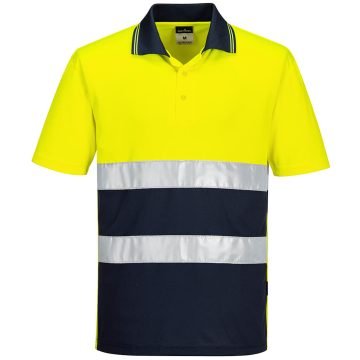 Ελαφριά Μπλούζα Πόλο Hi-Vis με Αντιθέσεις S/S Portwest S175