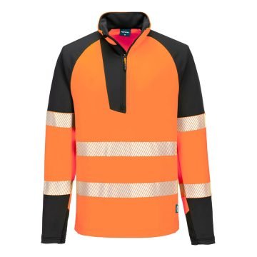 Hi-Vis Φούτερ με Φερμουάρ 1/4 PW3 Portwest T172